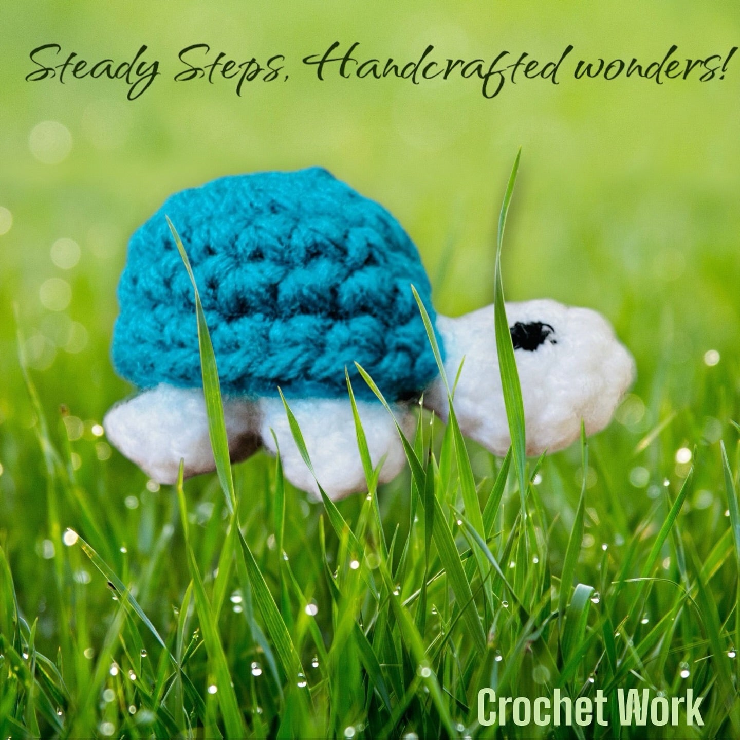 Handmade Crochet Tortise - Small